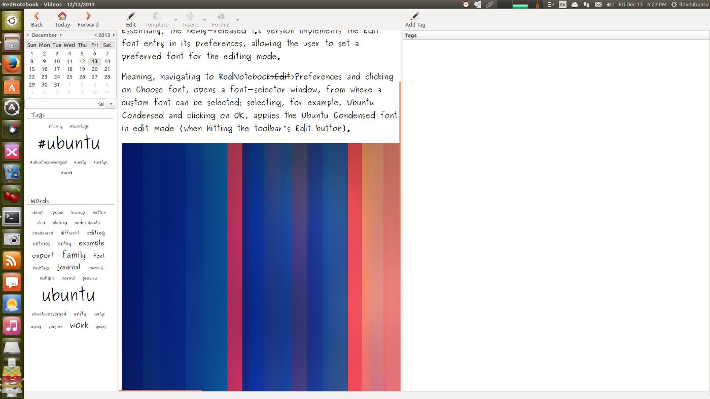 Скриншот 4 программы RedNotebook