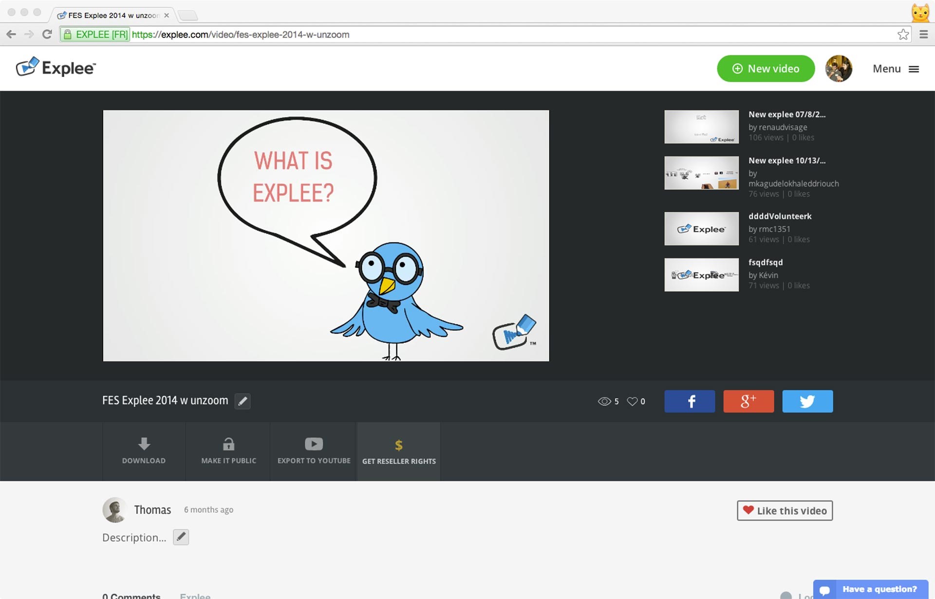 Скриншот 2 программы Explee