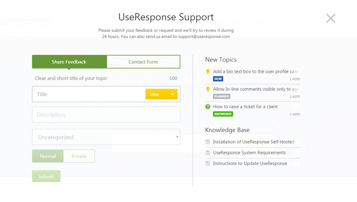 Скриншот 3 программы UseResponse