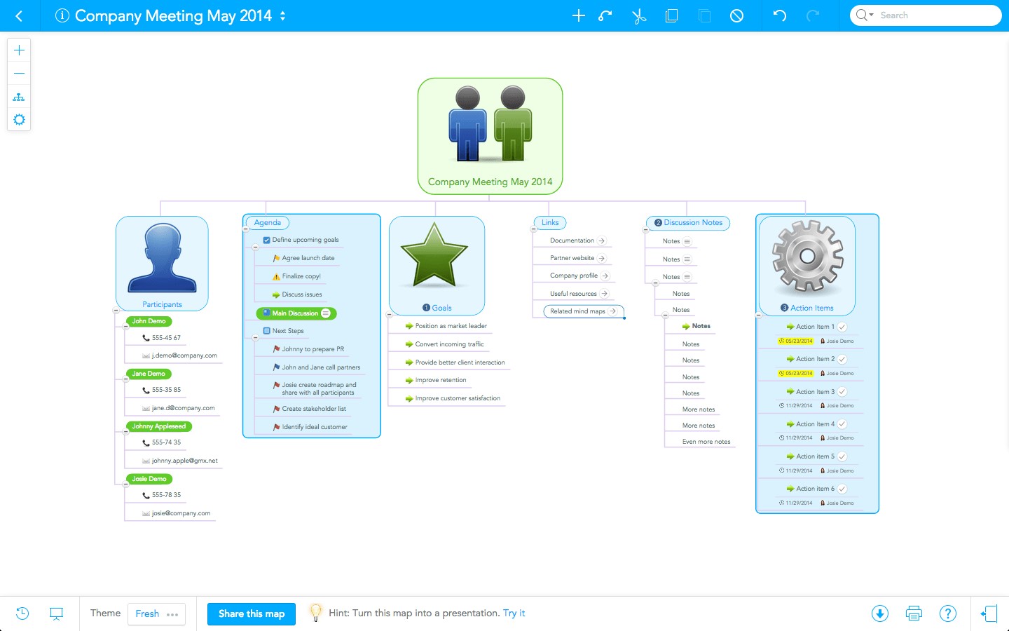 Скриншот 5 программы MindMeister