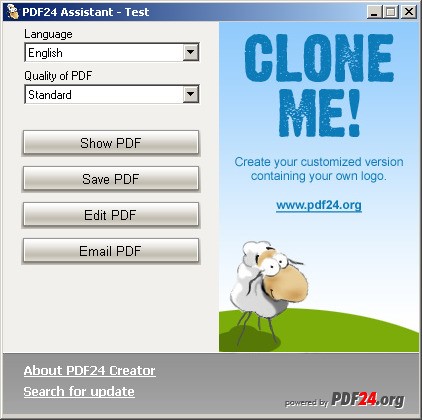 Скриншот 2 программы PDF24 PDF Creator