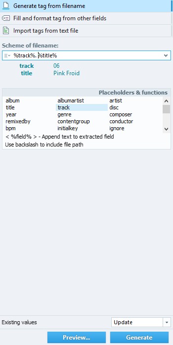 Скриншот 5 программы TagScanner