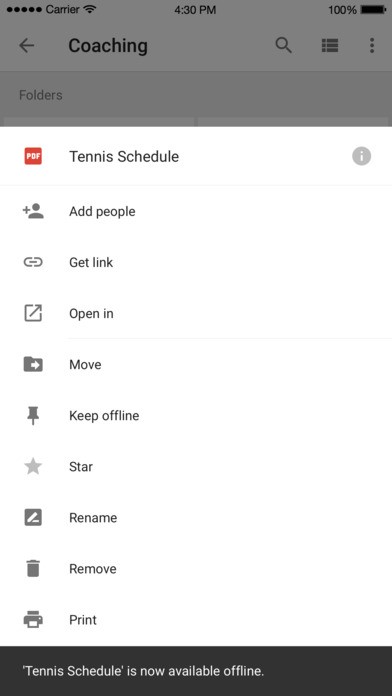 Скриншот 3 программы Google Drive