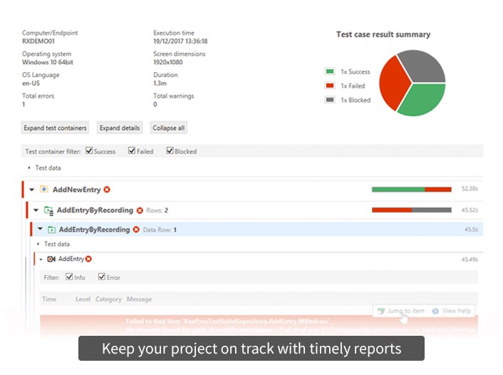 Скриншот 2 программы Ranorex Studio