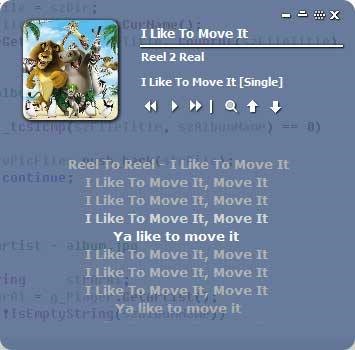 Скриншот 1 программы MiniLyrics