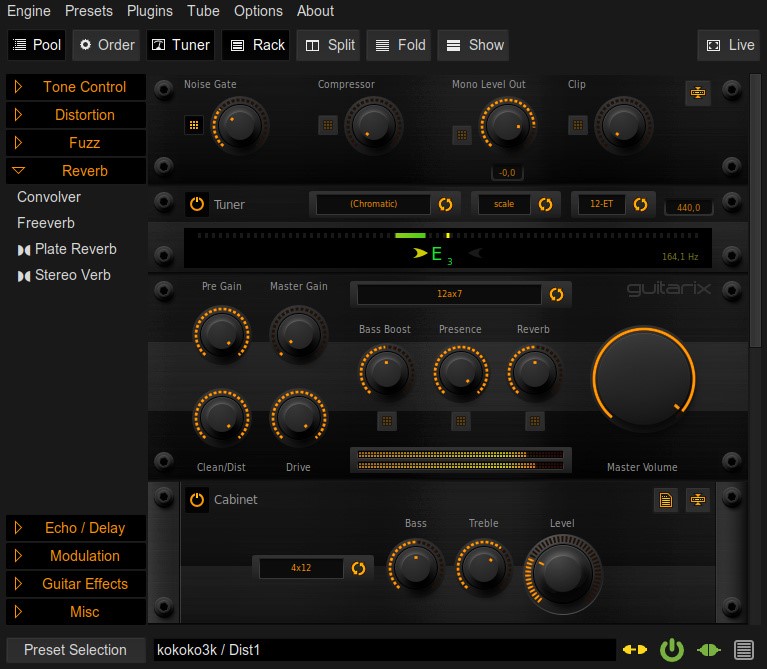 Скриншот 4 программы Guitarix