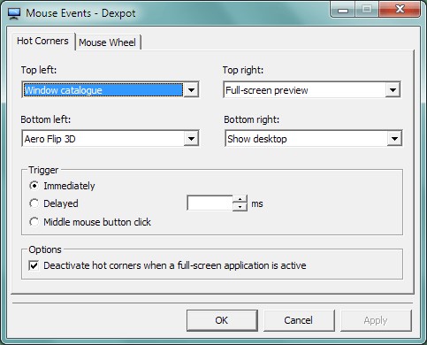 Скриншот 1 программы Dexpot
