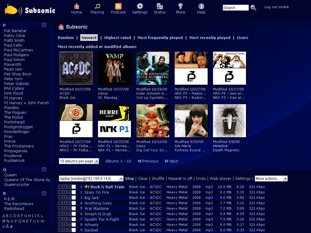 Скриншот 3 программы Subsonic