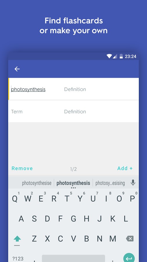 Скриншот 2 программы Quizlet