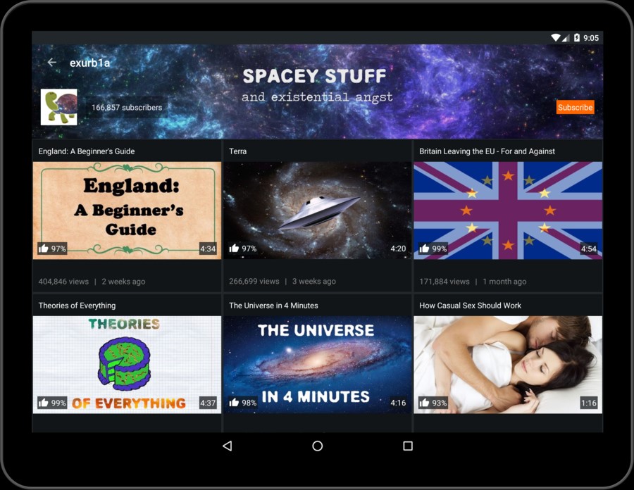 Скриншот 4 программы SkyTube