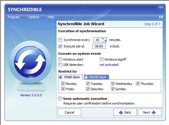 Скриншот 1 программы Synchredible