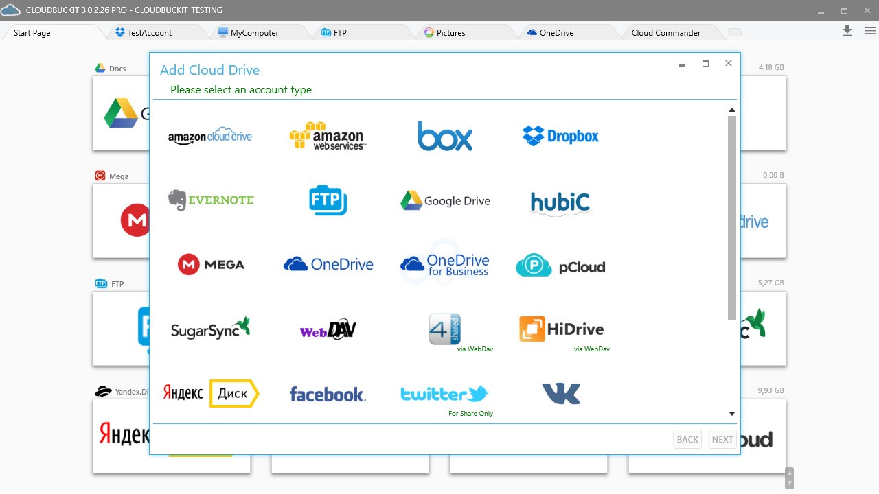 Скриншот 4 программы CloudBuckIt