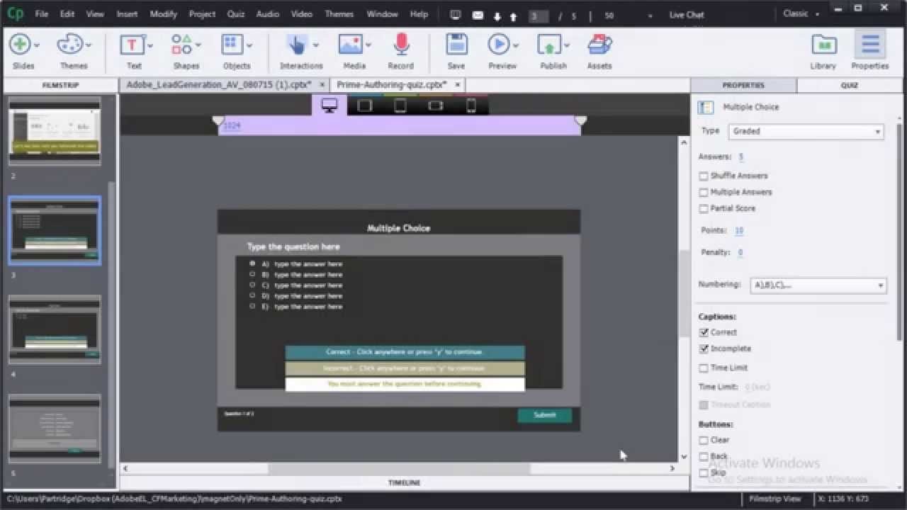 Скриншот 3 программы Adobe Captivate