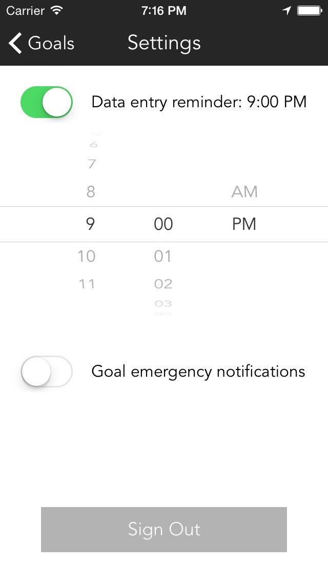 Скриншот 4 программы Beeminder