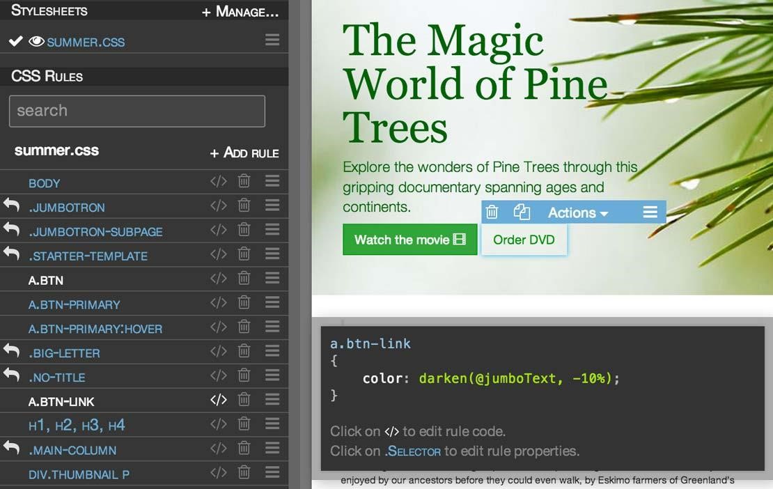 Скриншот 4 программы Pinegrow Web Editor