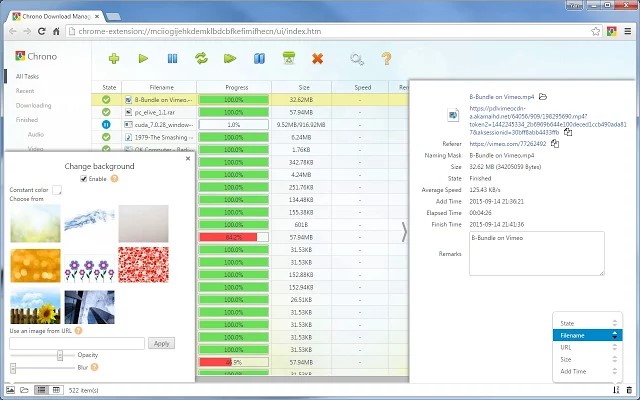 Скриншот 2 программы Chrono Download Manager
