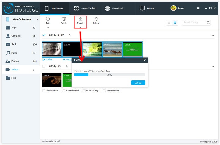 Скриншот 2 программы Wondershare MobileGo