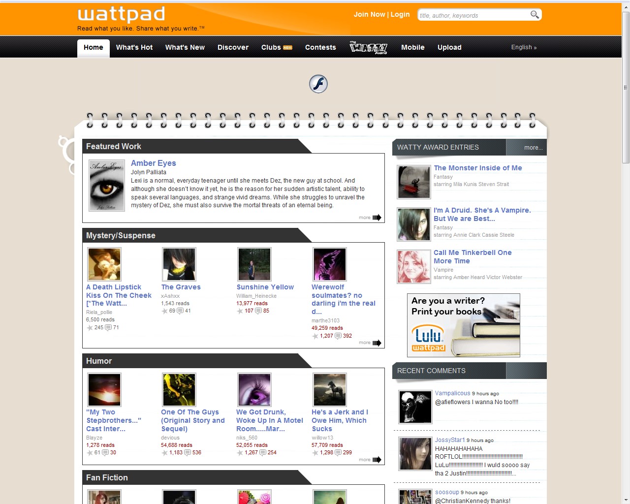 Скриншот 3 программы Wattpad