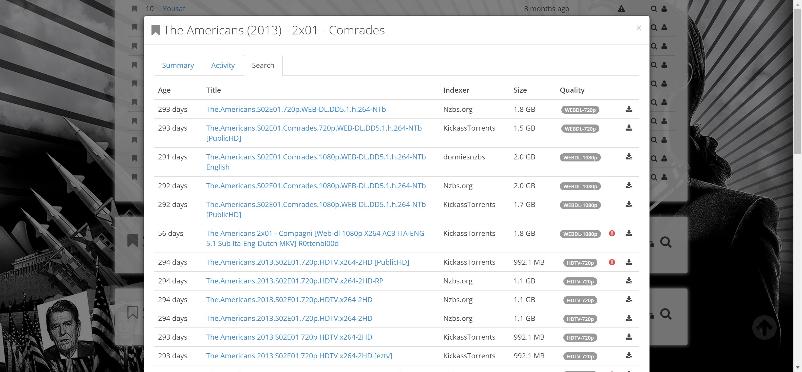 Скриншот 2 программы Sonarr