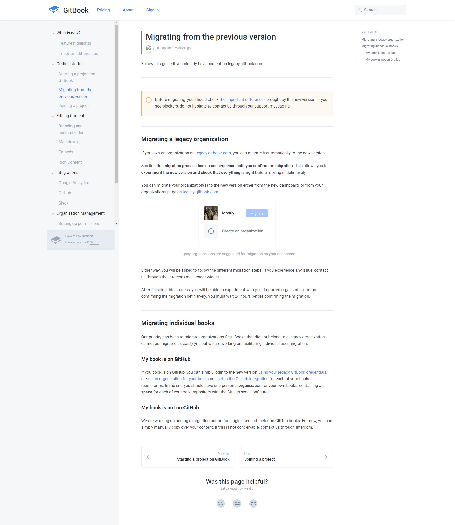 Скриншот 2 программы GitBook