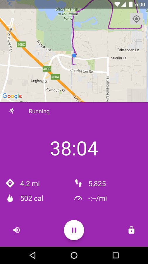 Скриншот 3 программы Google Fit