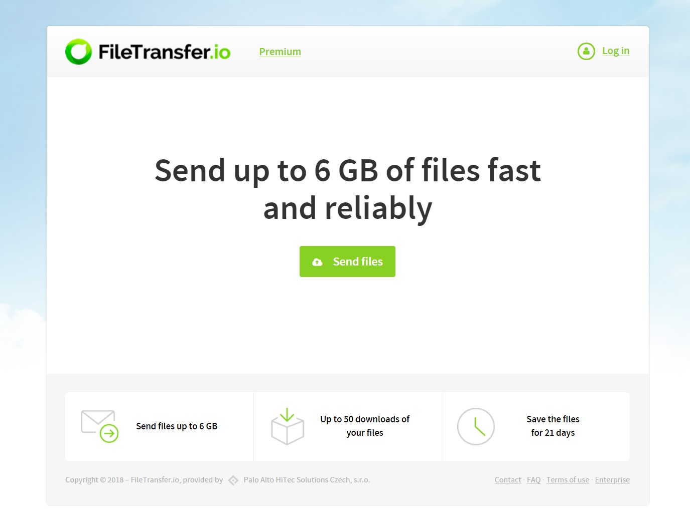 Скриншот 4 программы FileTransfer.io