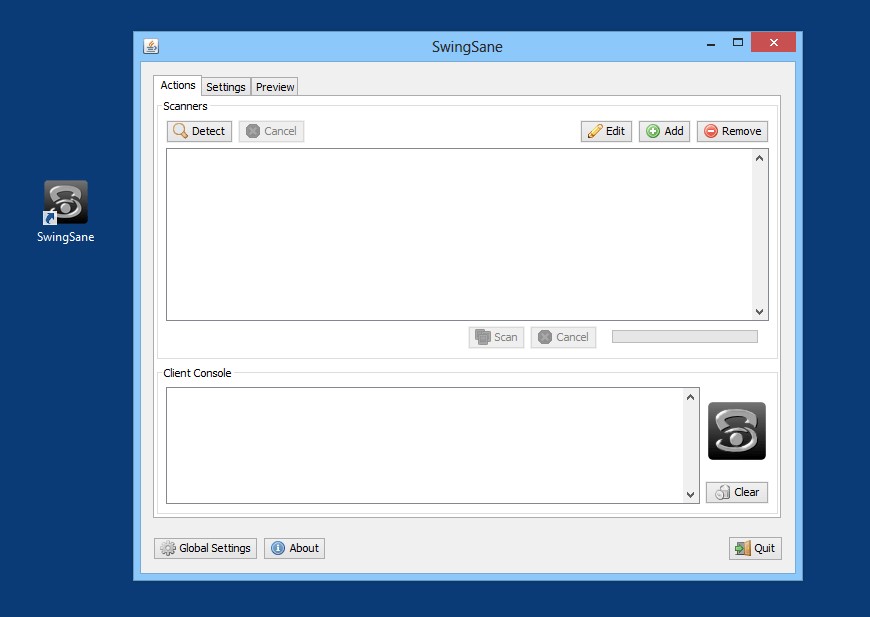 Скриншот 2 программы SwingSane