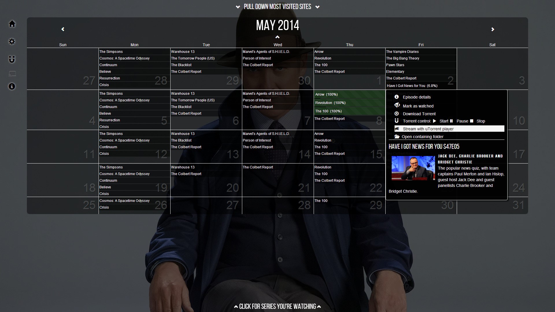 Скриншот 2 программы DuckieTV