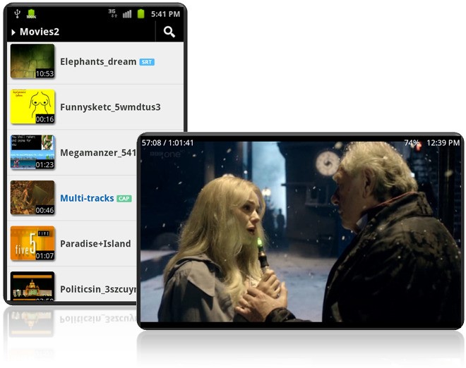 Скриншот 2 программы MX Player