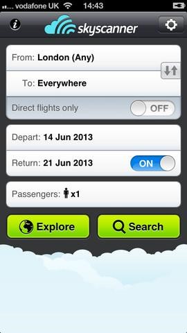 Скриншот 2 программы Skyscanner