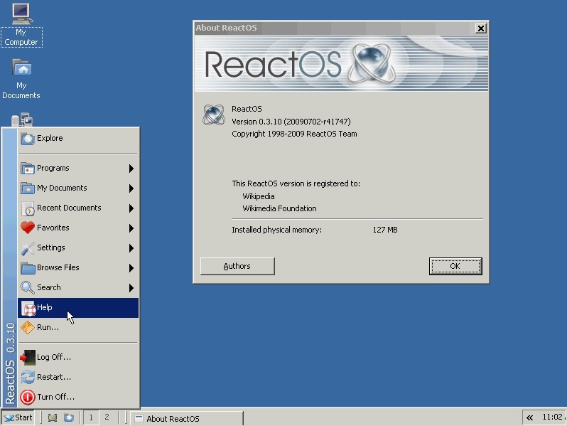 Скриншот 3 программы ReactOS