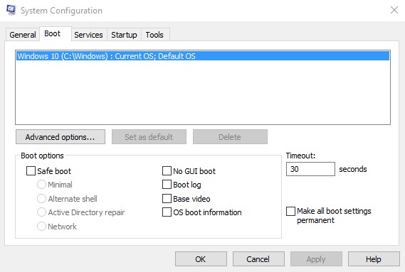 Скриншот 3 программы MSConfig