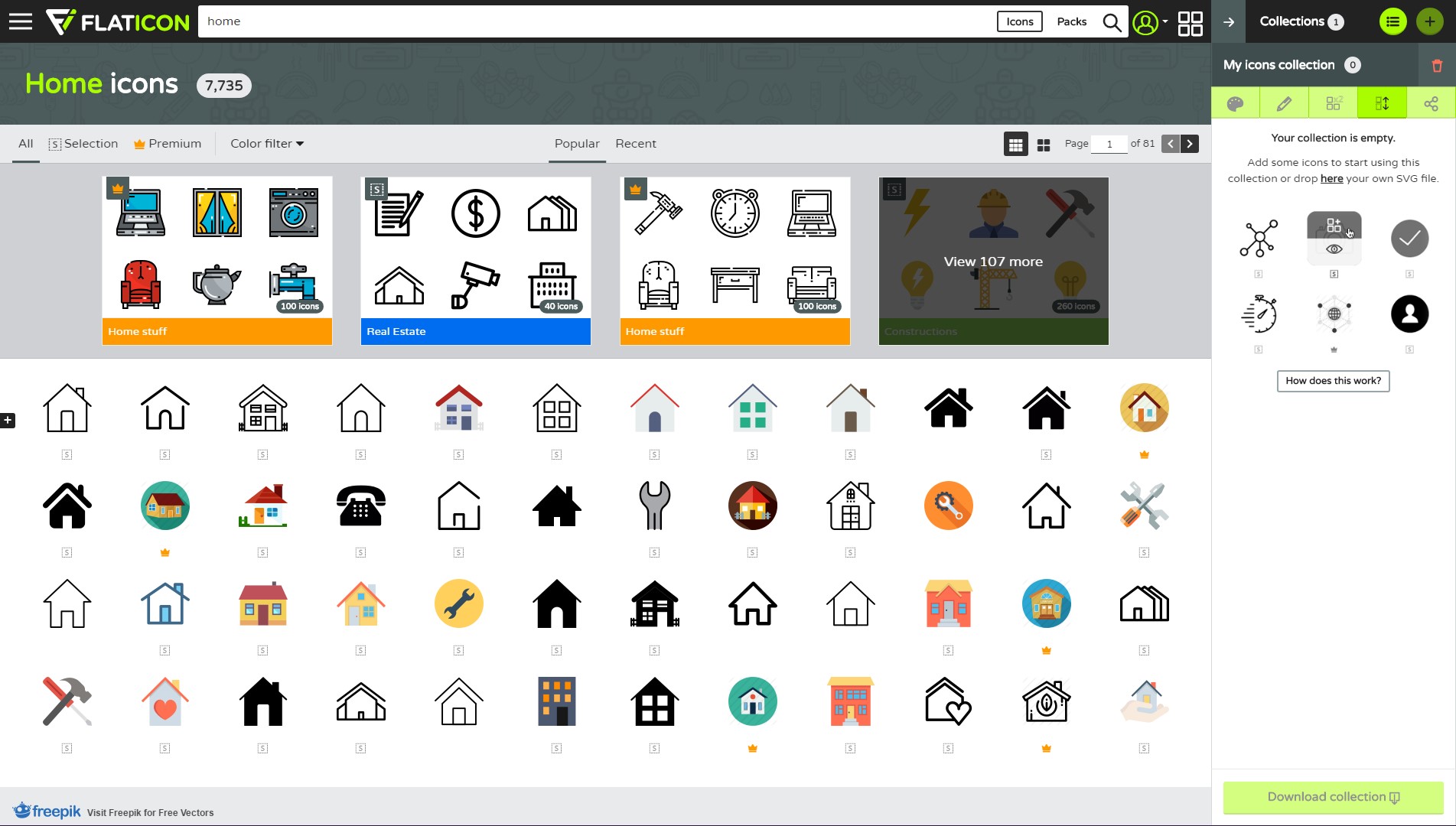Скриншот 2 программы Flaticon
