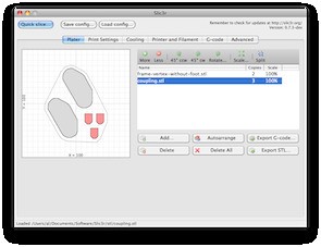 Скриншот 2 программы Slic3r