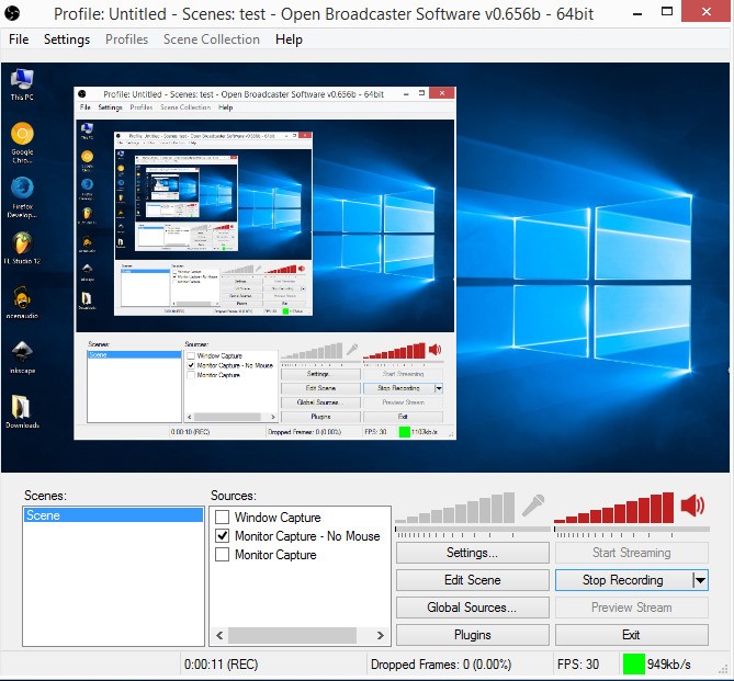 Скриншот 2 программы Open Broadcaster Software
