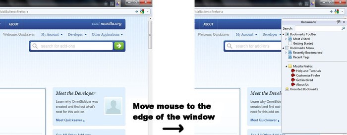 Скриншот 1 программы OmniSidebar