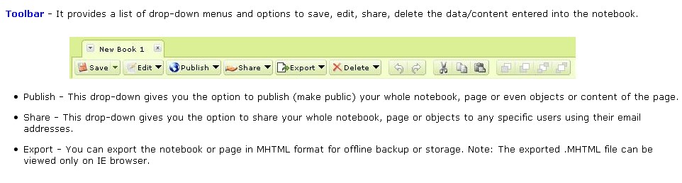 Скриншот 2 программы Zoho Notebook
