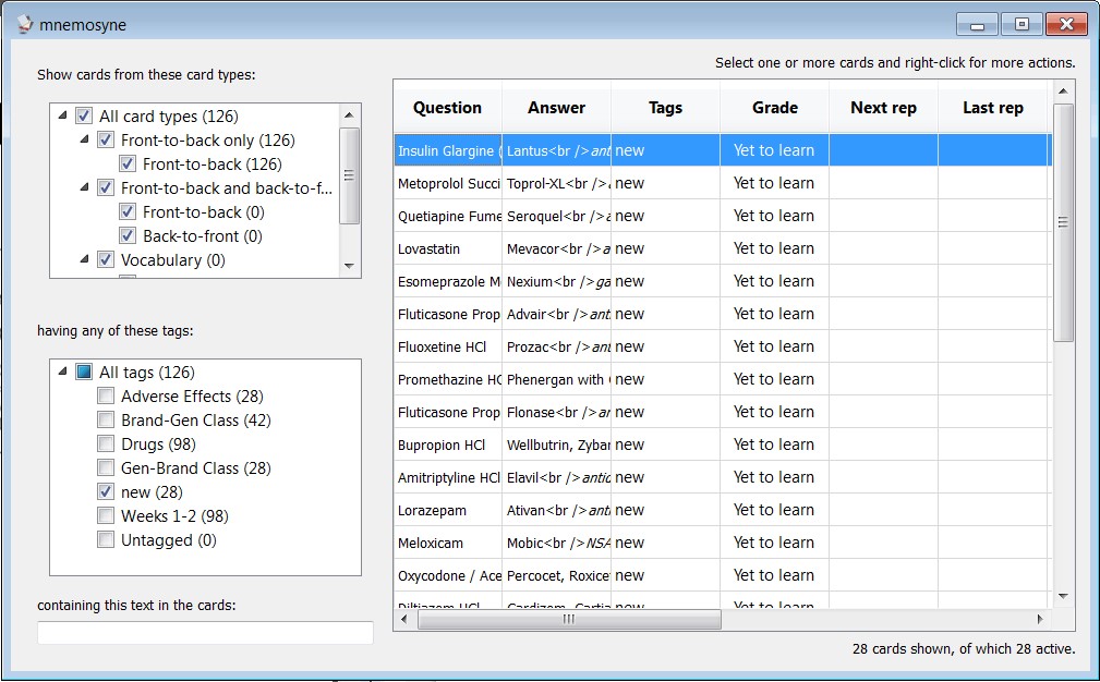Скриншот 5 программы Mnemosyne
