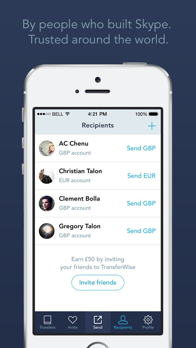 Скриншот 4 программы TransferWise