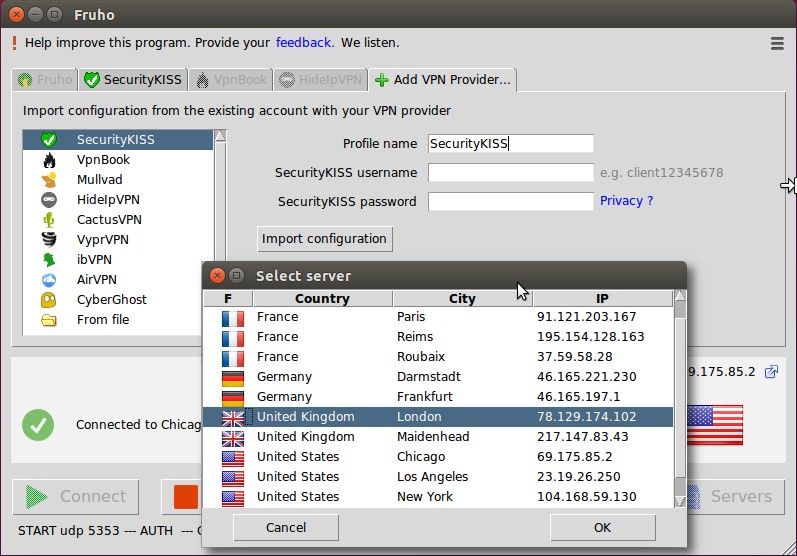 Скриншот 3 программы fruho