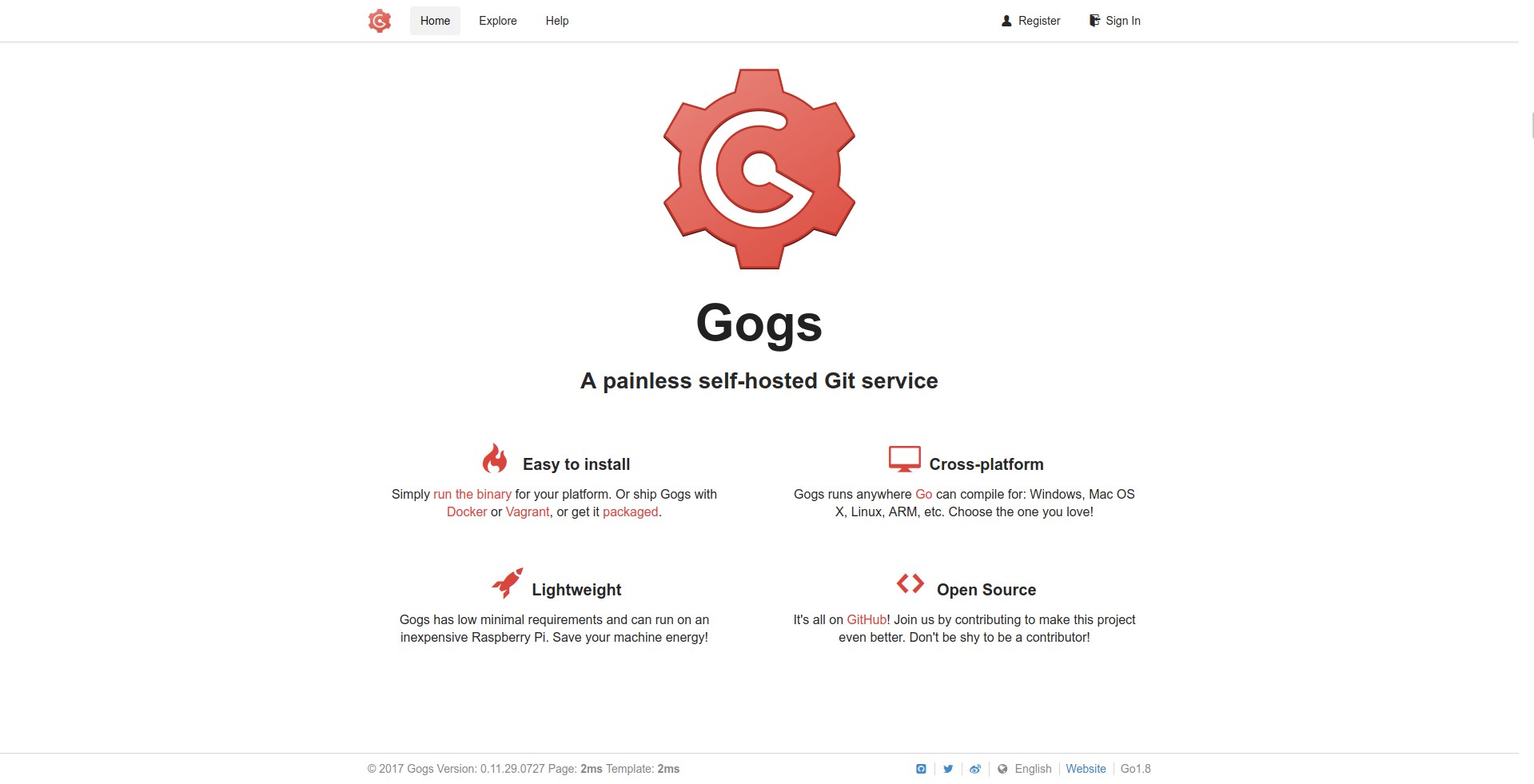 Скриншот 2 программы Gogs