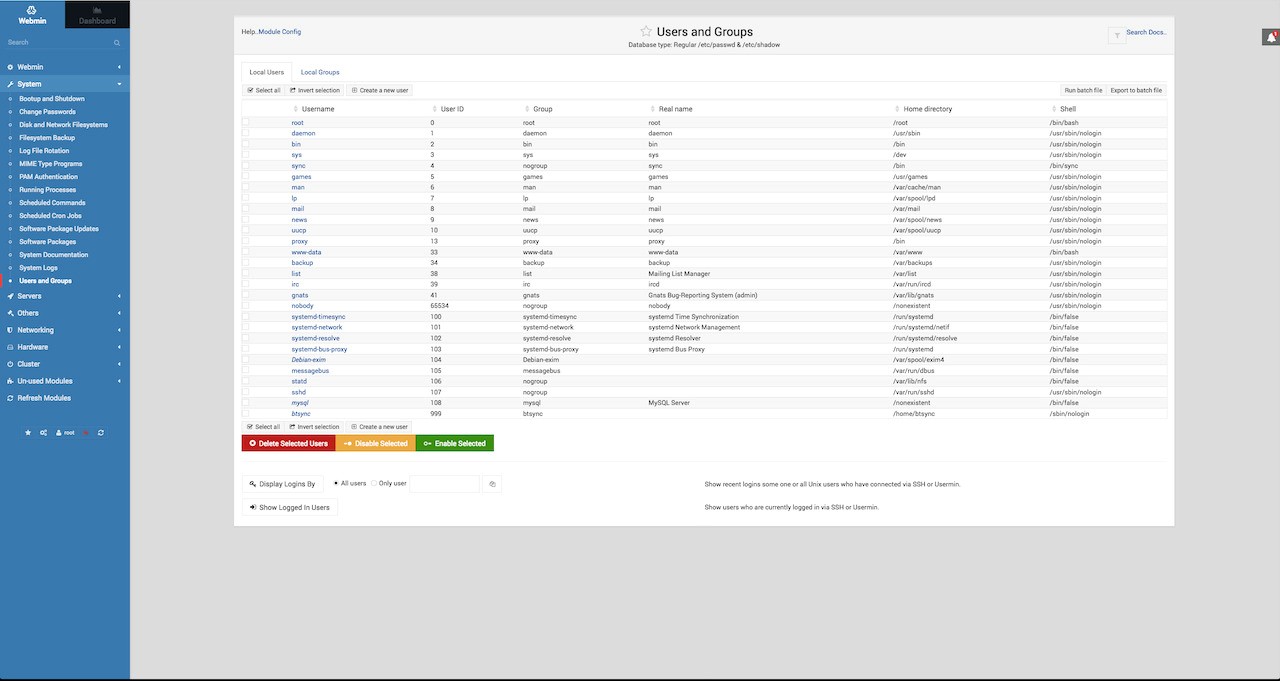 Скриншот 4 программы Webmin