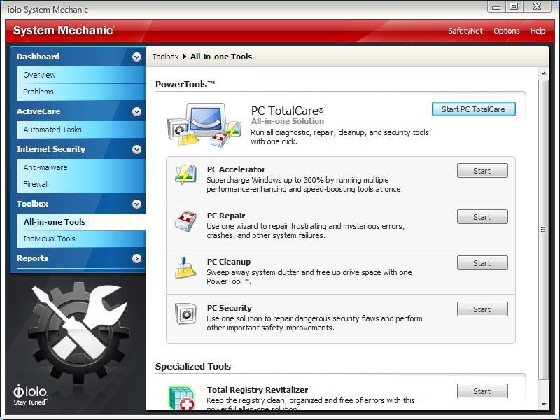 Скриншот 2 программы System Mechanic