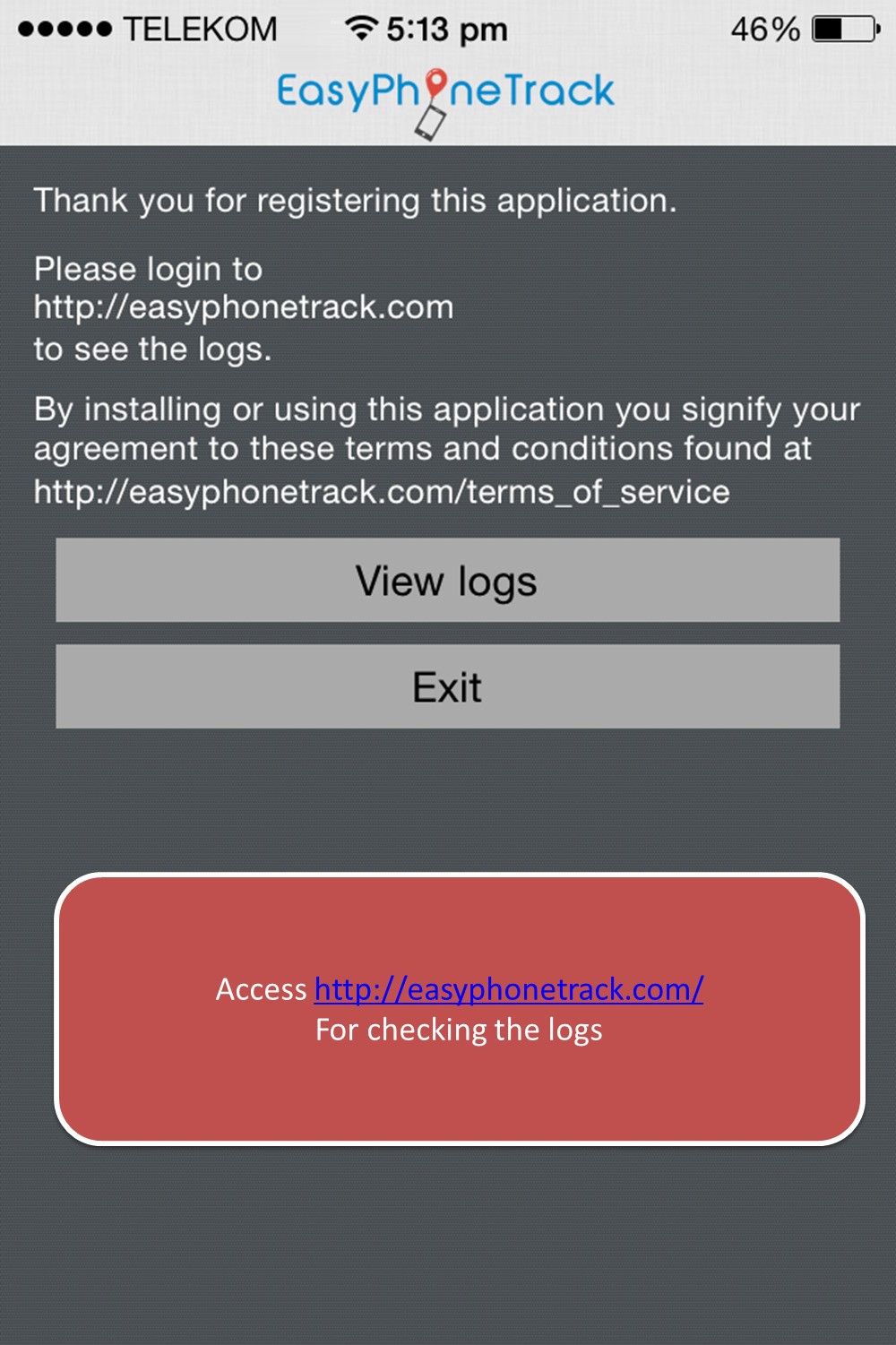 Скриншот 2 программы Easy Phone Track
