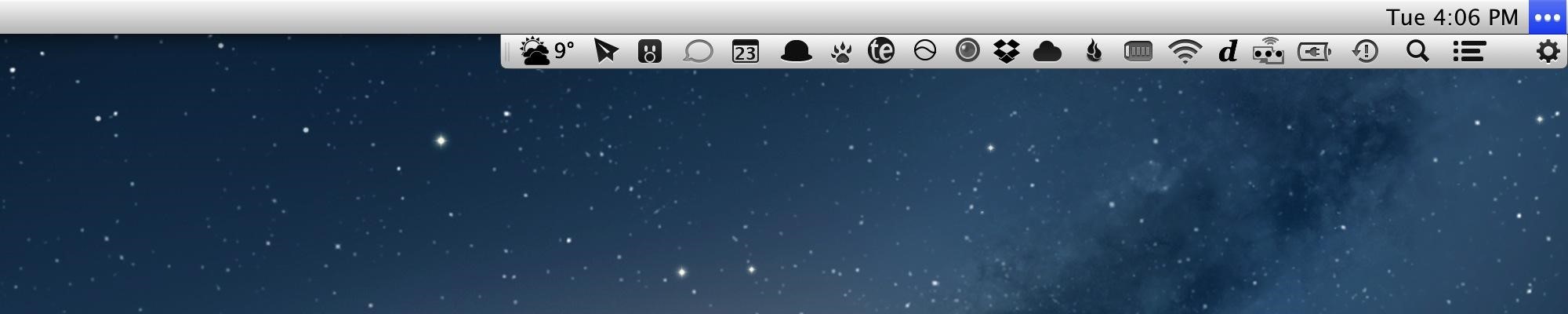 Скриншот 1 программы Bartender