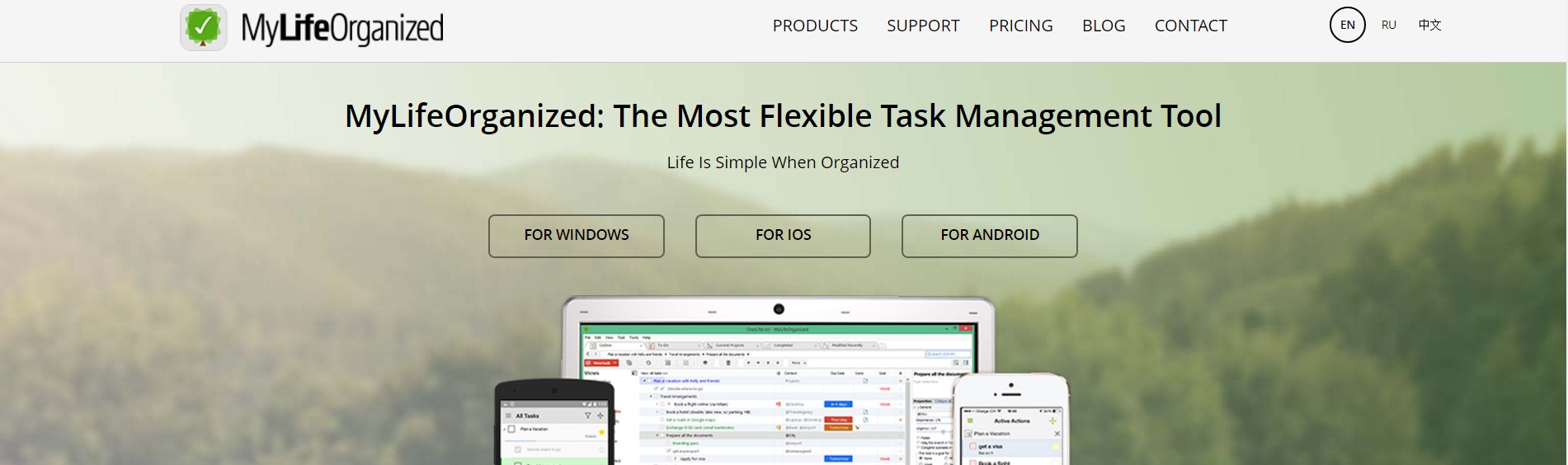 Скриншот 4 программы MyLifeOrganized