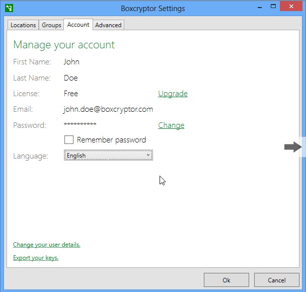 Скриншот 4 программы Boxcryptor
