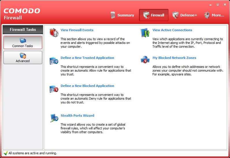 Скриншот 2 программы Comodo Firewall