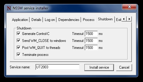 Скриншот 5 программы NSSM - The Non-Sucking Service Manager