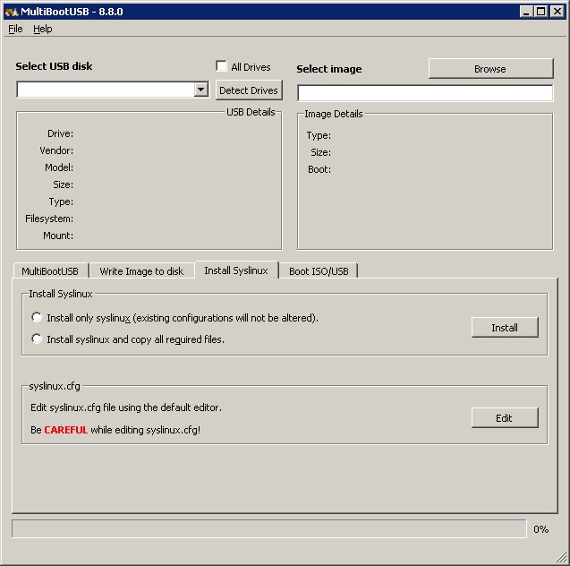 Скриншот 2 программы MultiBootUSB